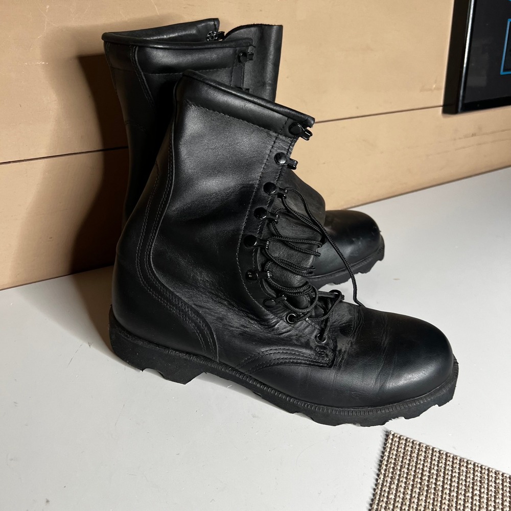 Altama Mens Black Leather Combat Boots Tactical Military Ro-Search 10.5 R USA